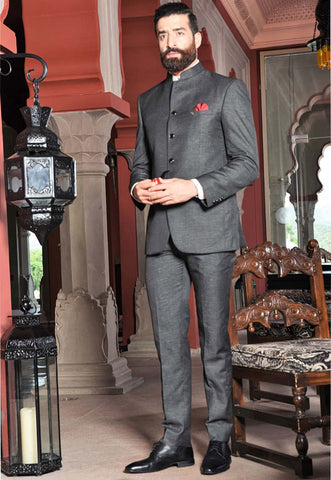 Luxury Fabric Jodhpuri Suit Mandarin Suit Bandhgala Ethnic Indian Suit for  mens | eBay